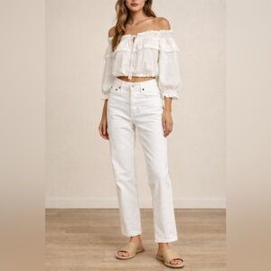 AGOLDE Pinch Waist Marshmallow Straight Leg Jeans Size 26